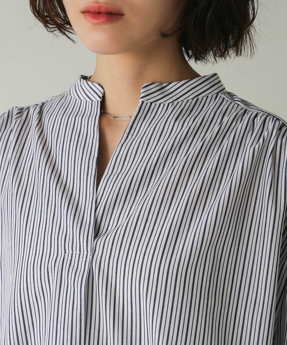 バックタックシャツチュニック