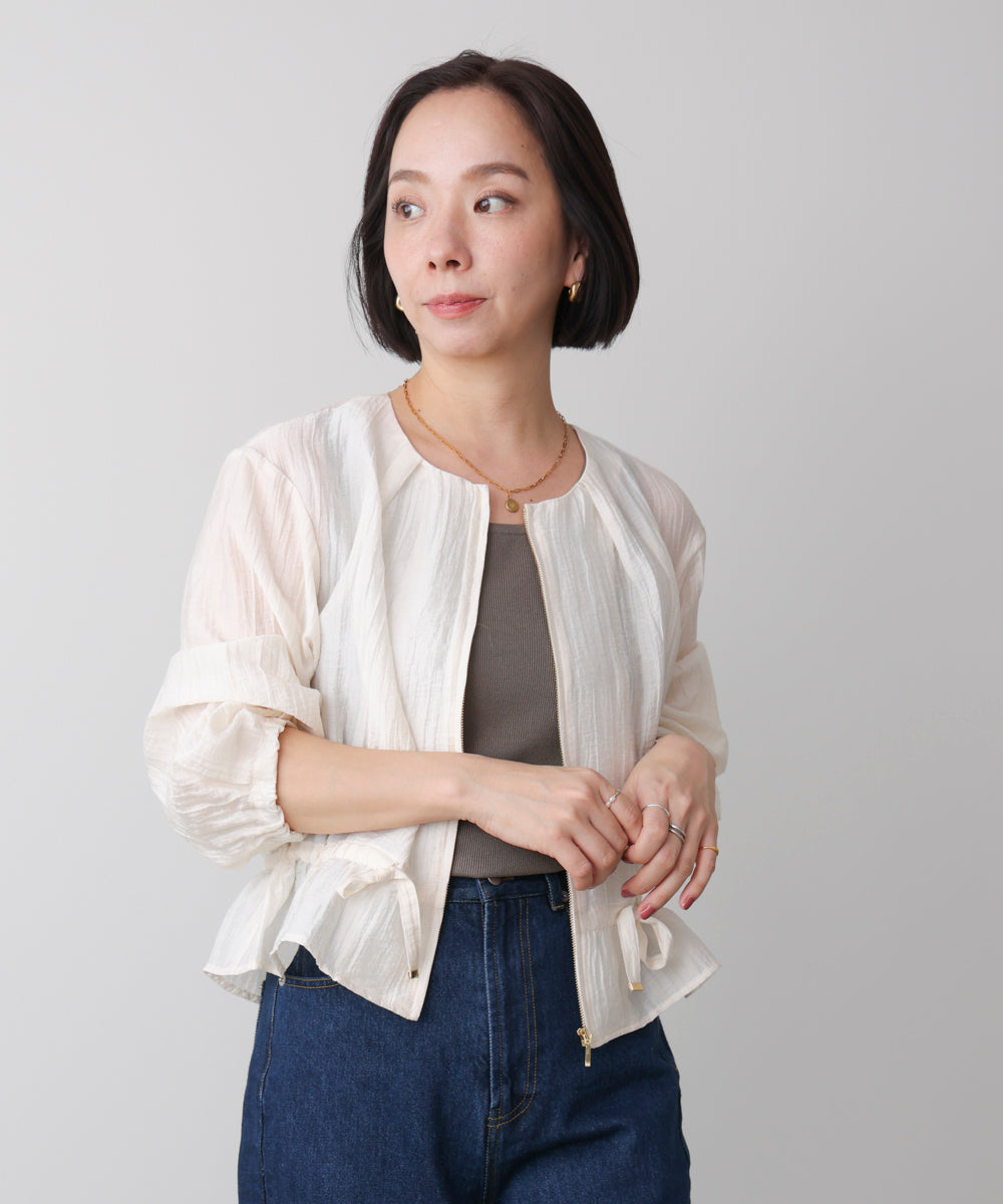 シアーノーカラーブルゾン