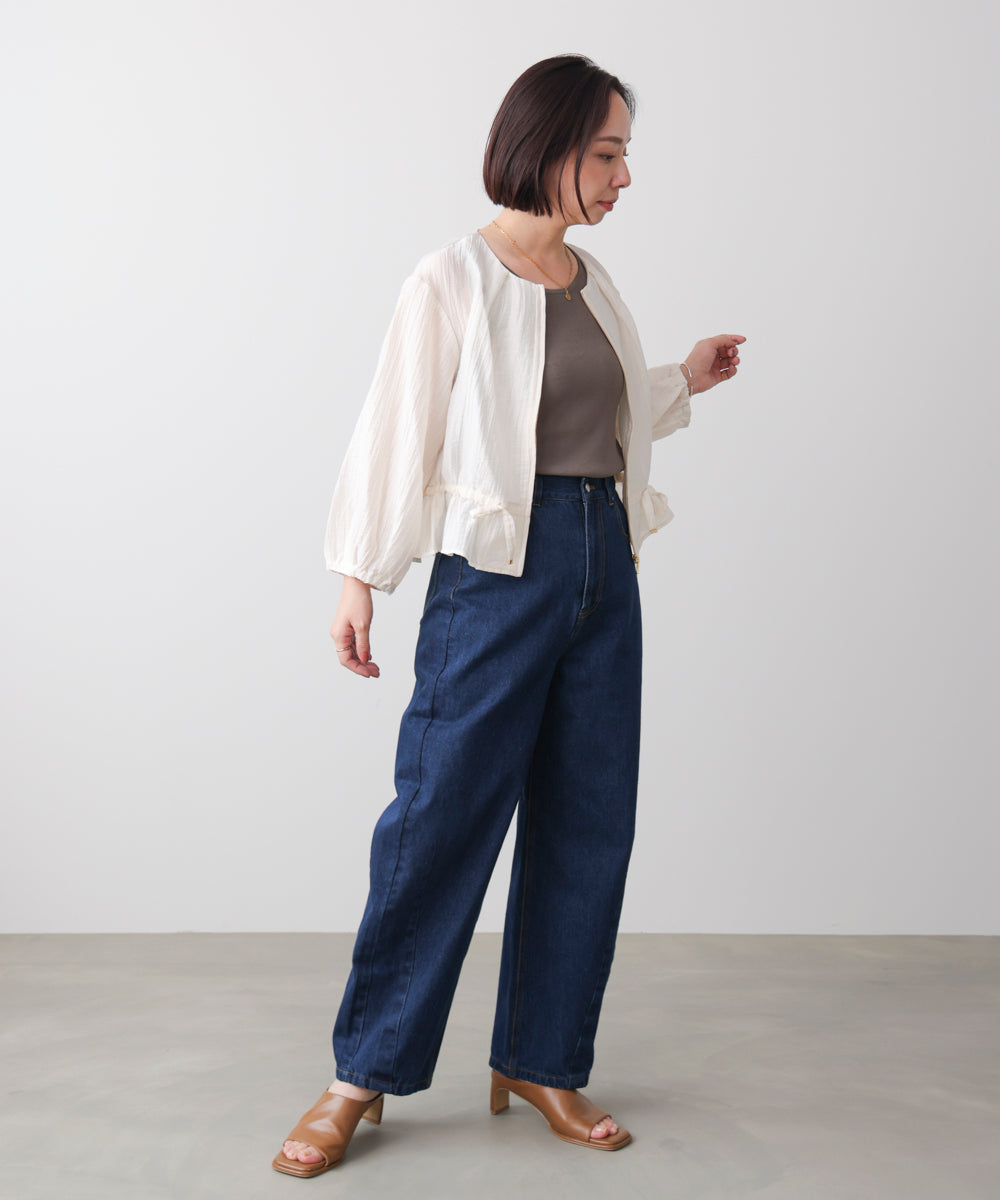 シアーノーカラーブルゾン