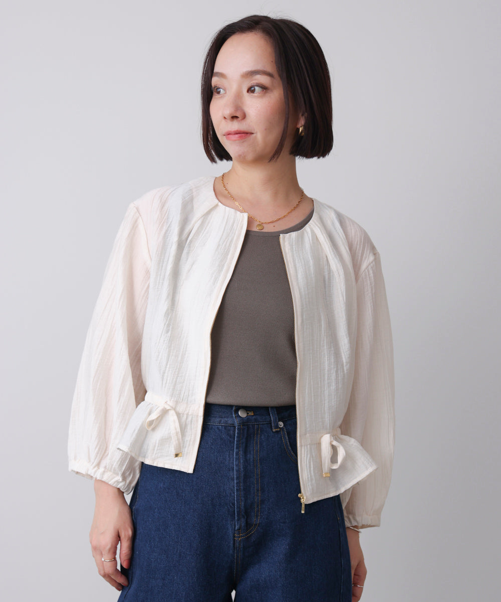 シアーノーカラーブルゾン