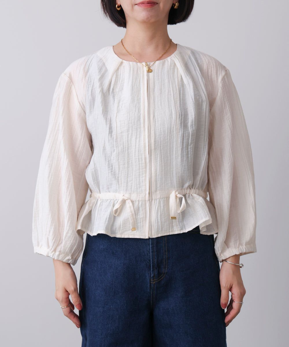 シアーノーカラーブルゾン