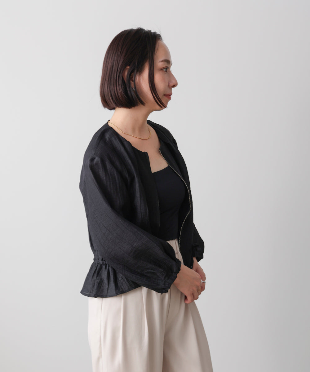 シアーノーカラーブルゾン