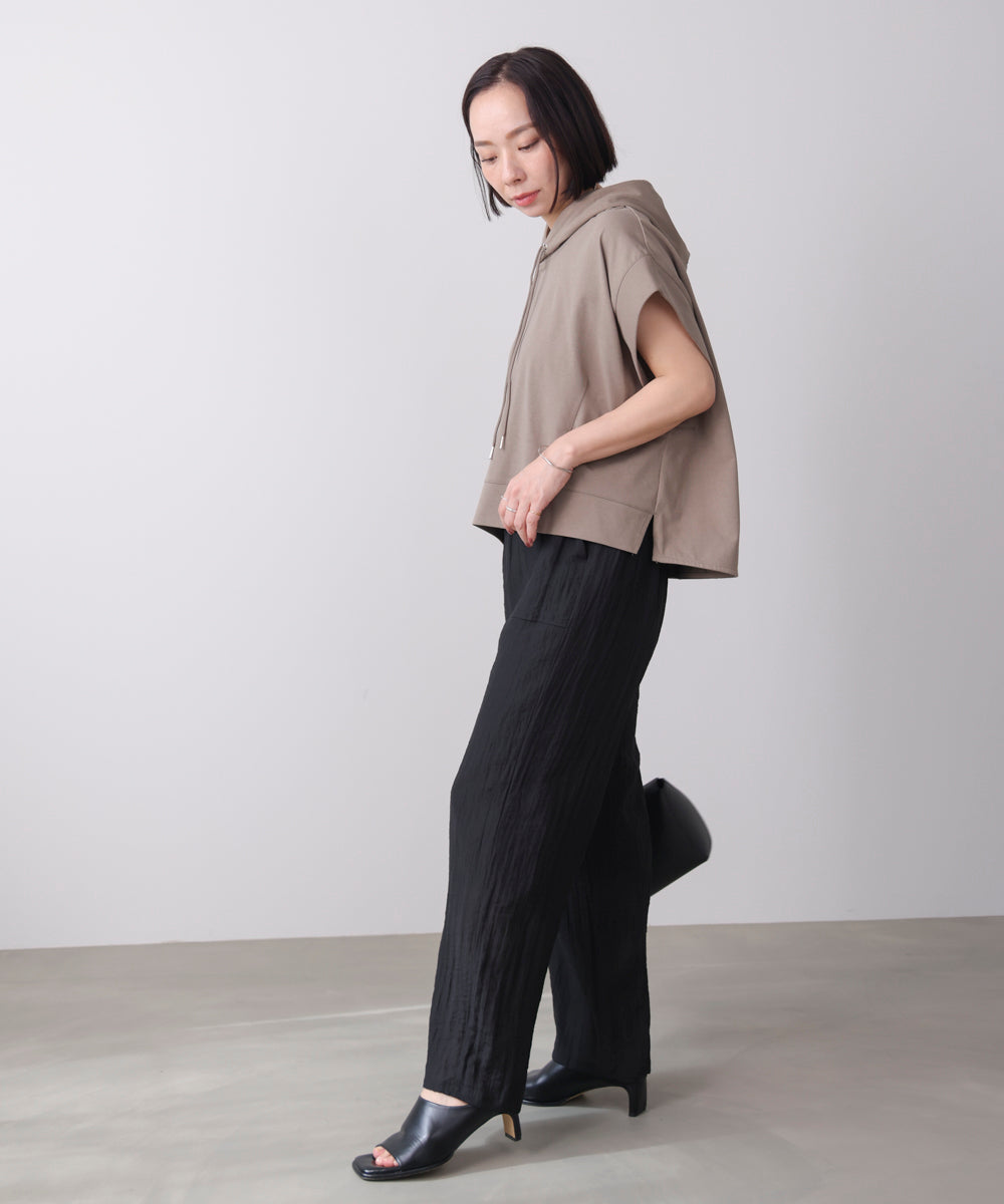 ウエストドロストパンツ