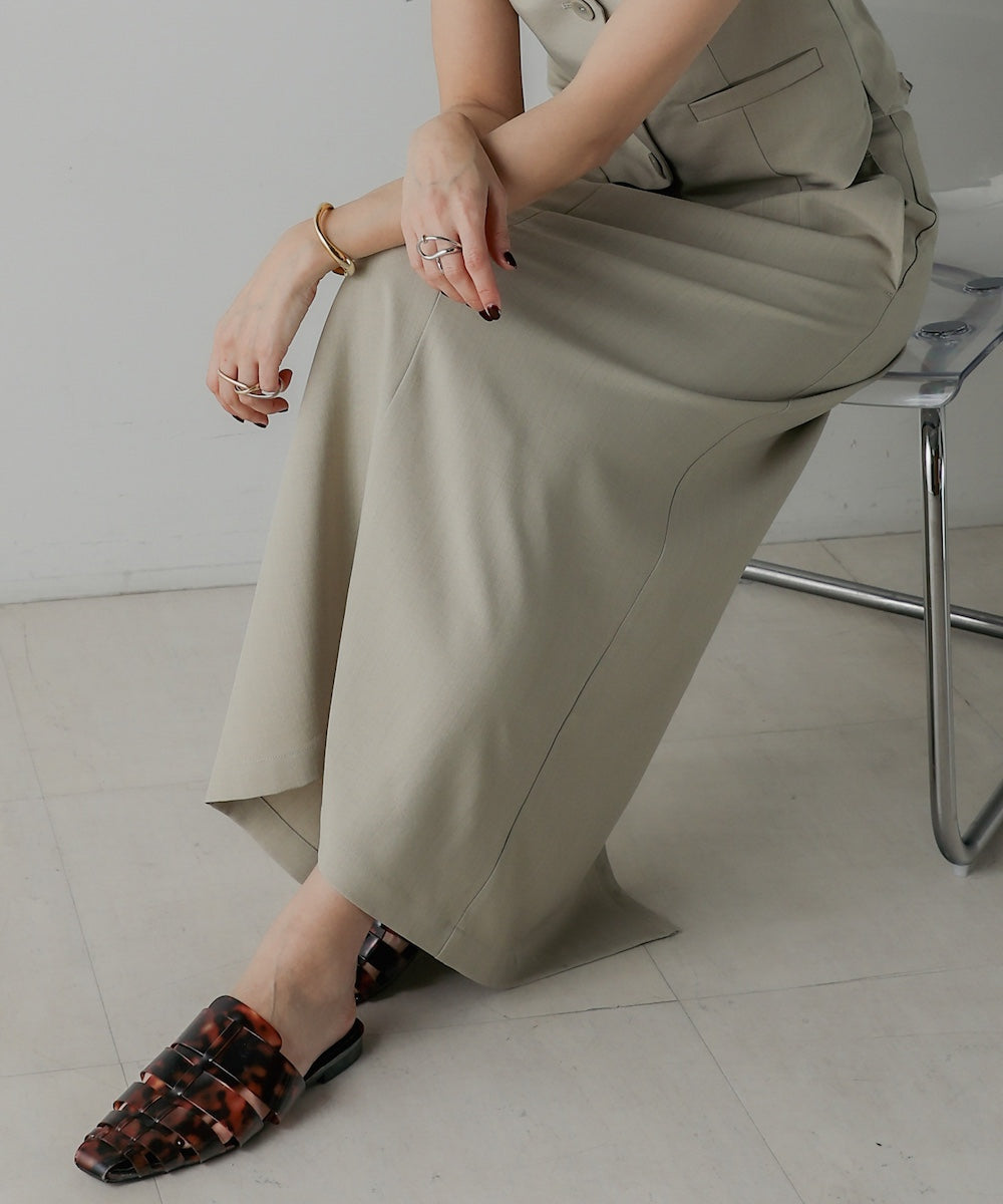 LINEN LIKE SKIRT
