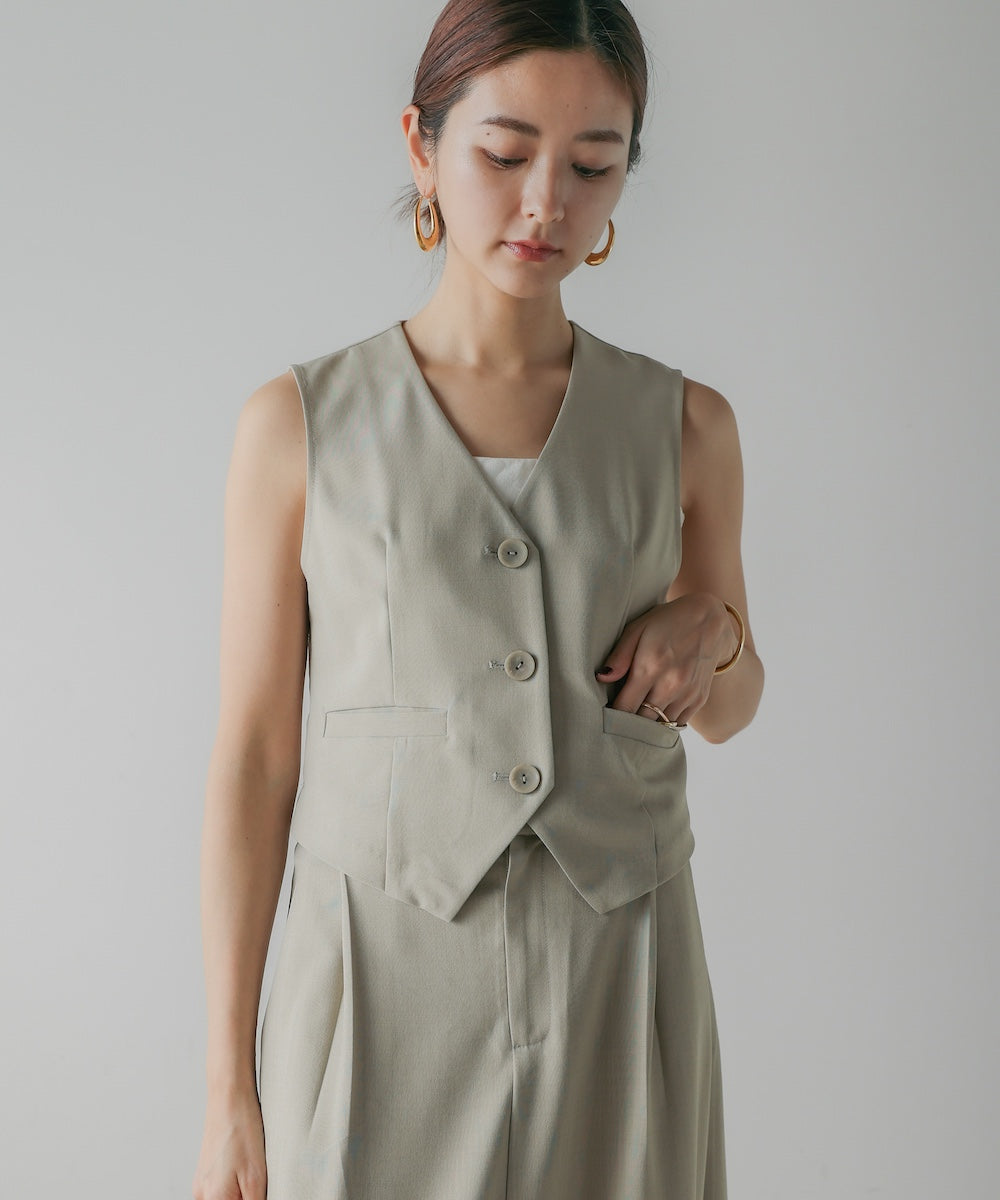 LINEN LIKE VEST