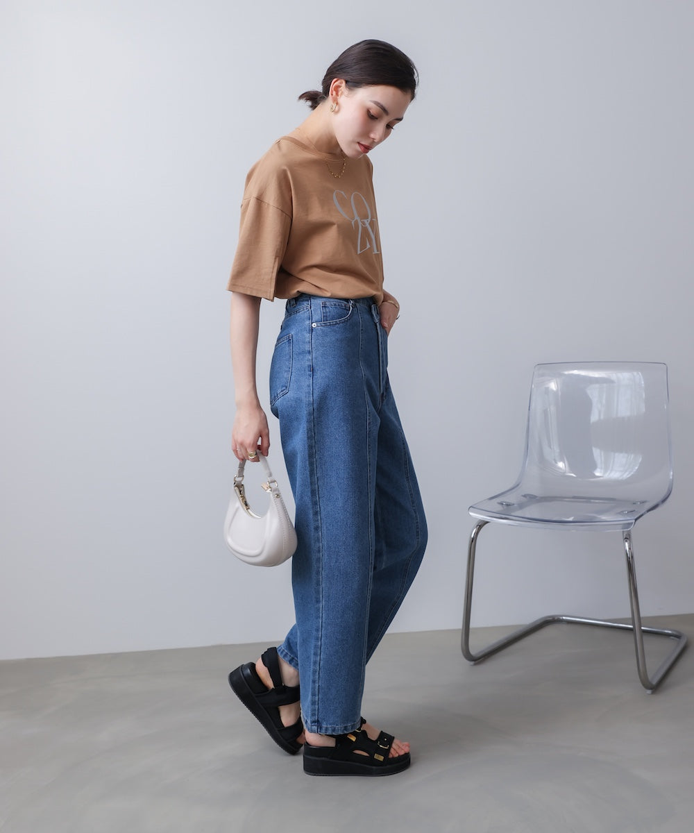 接触冷感スリットスリーブロゴT