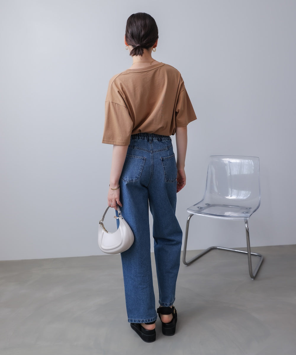 接触冷感スリットスリーブロゴT