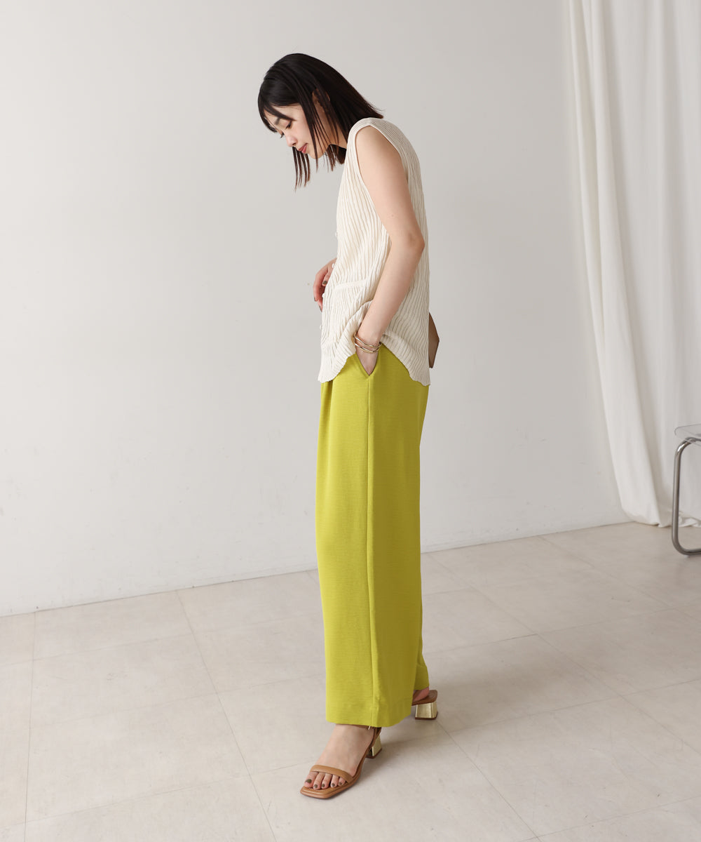 ウェービーメッシュニットベスト