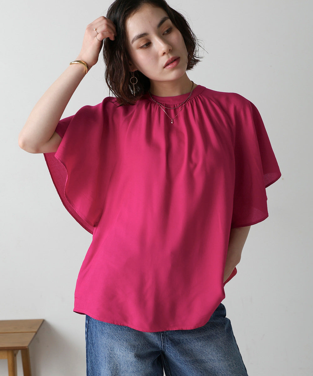 レーヨン2WAYフレアブラウス