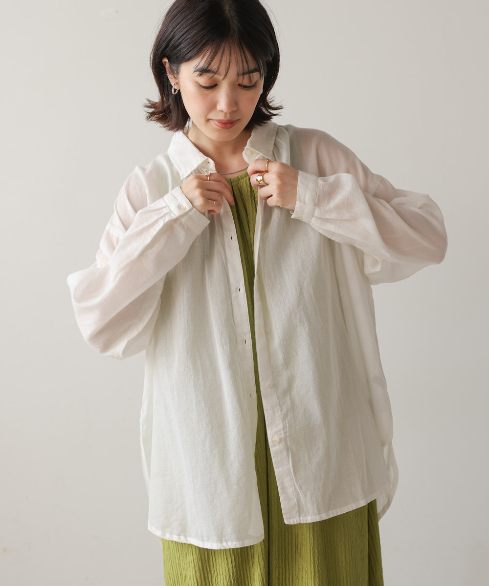 ボイルシンプルシャツ