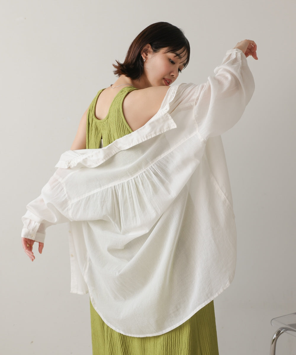 ボイルシンプルシャツ