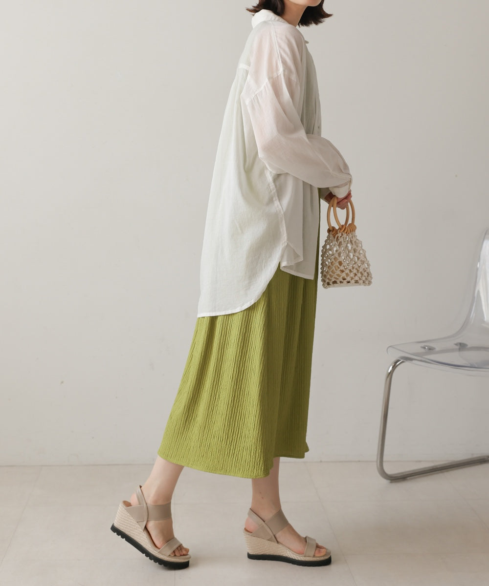 ボイルシンプルシャツ