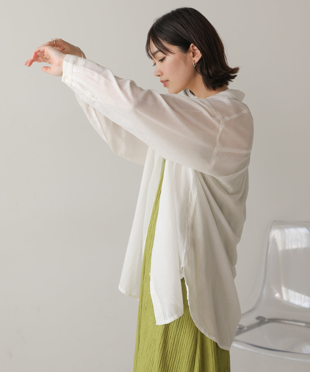 ボイルシンプルシャツ