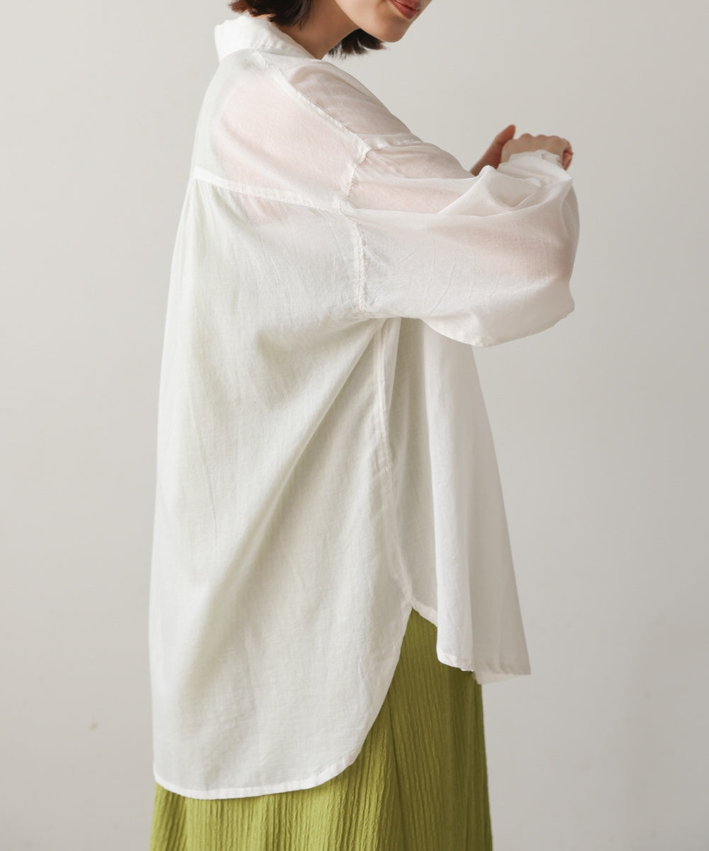 ボイルシンプルシャツ