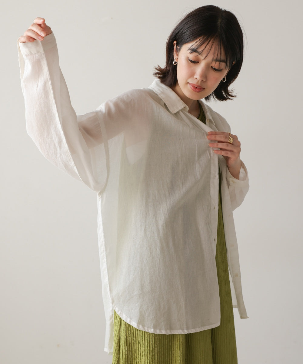 ボイルシンプルシャツ