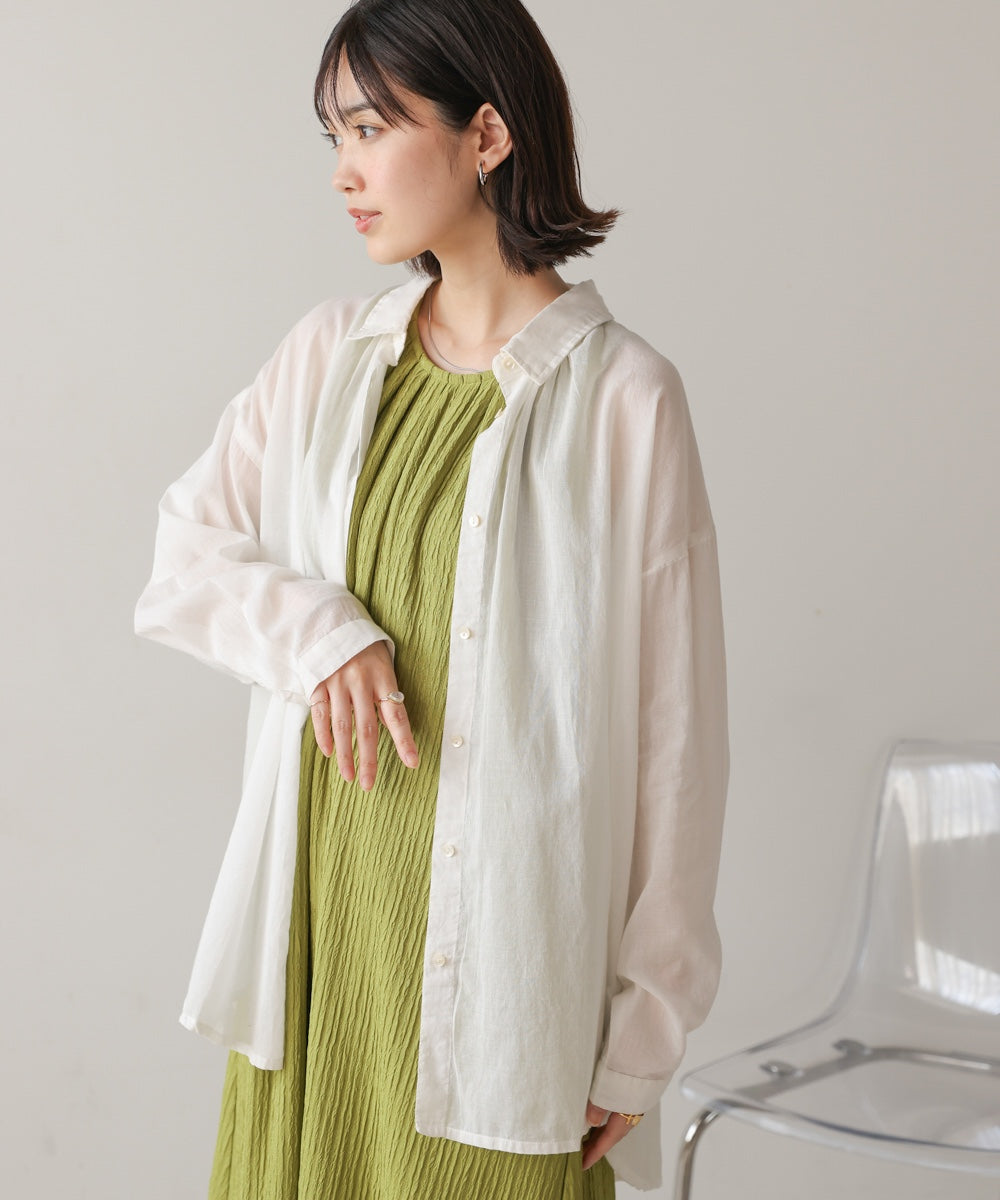 ボイルシンプルシャツ