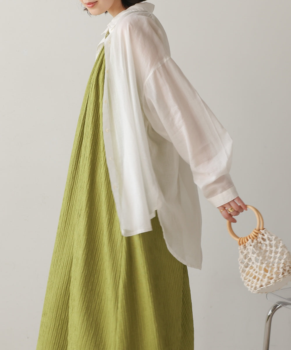 ボイルシンプルシャツ