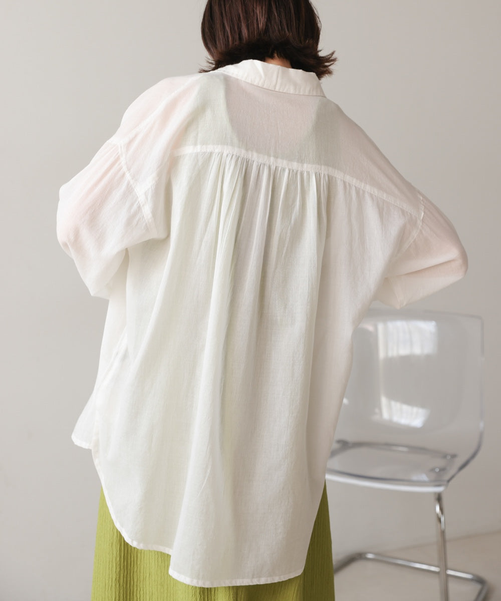 ボイルシンプルシャツ