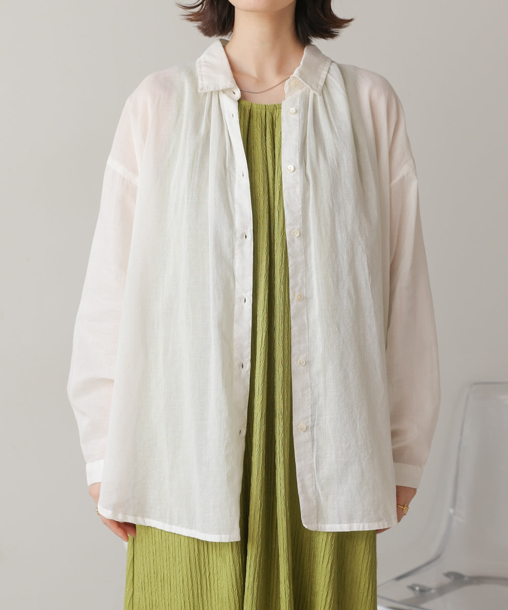 ボイルシンプルシャツ