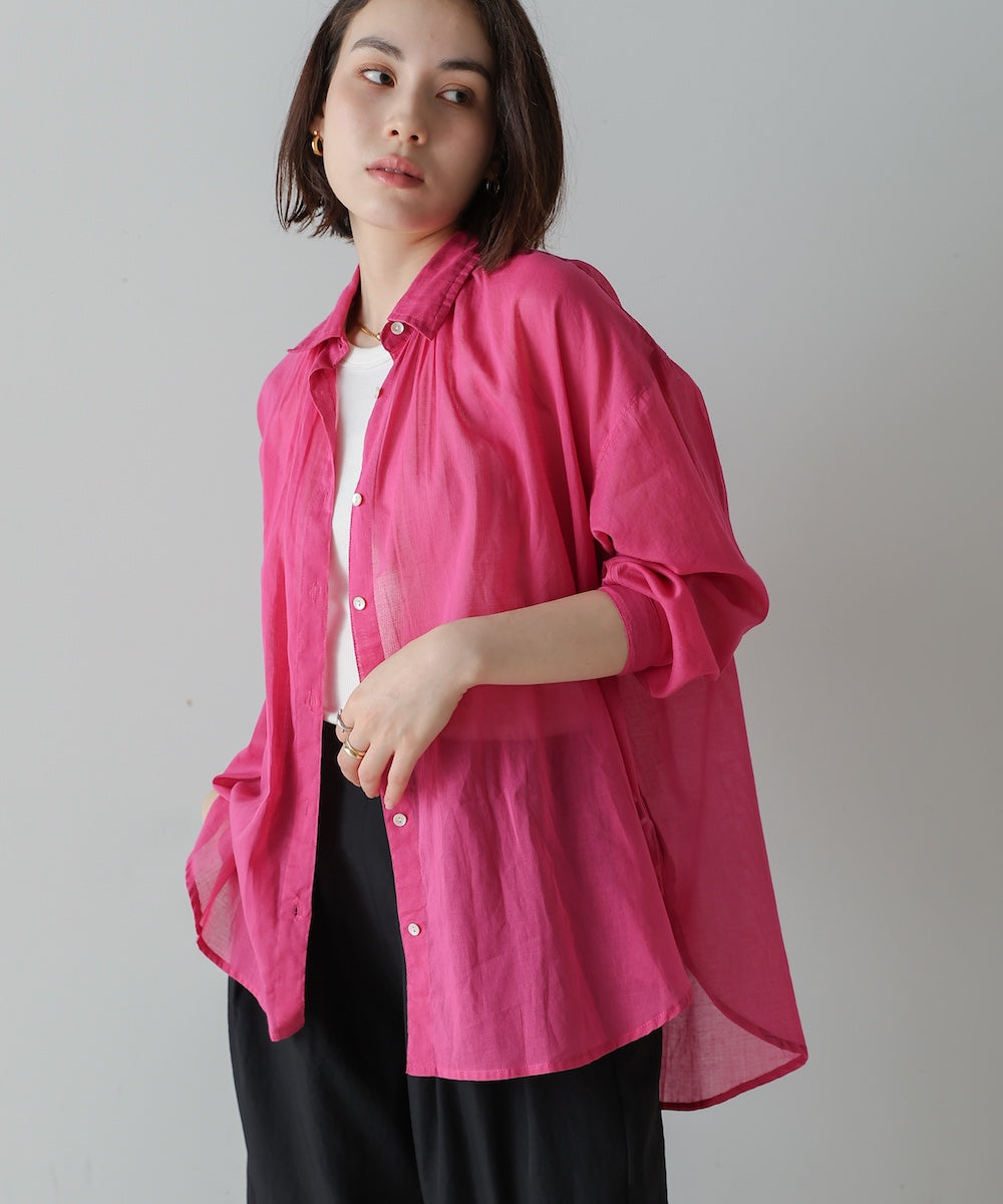 ボイルシンプルシャツ