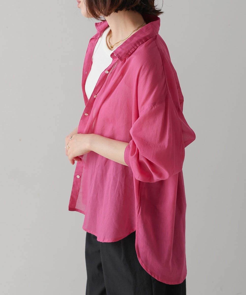 ボイルシンプルシャツ