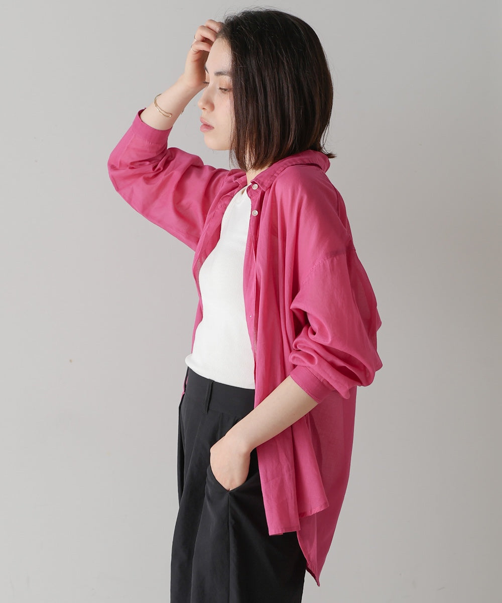 ボイルシンプルシャツ