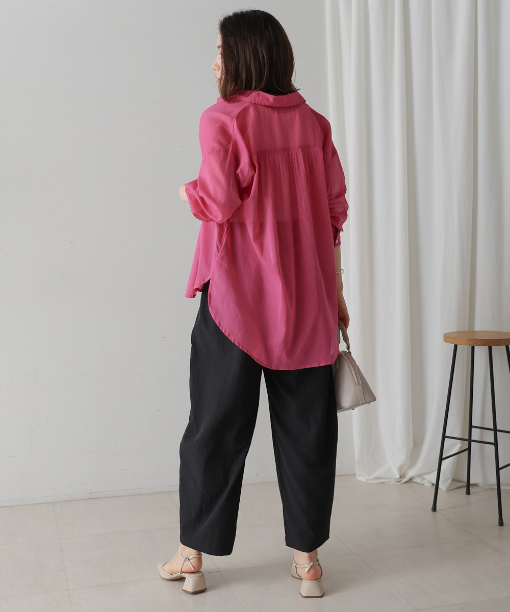 ボイルシンプルシャツ