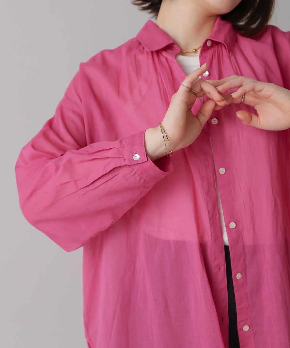 ボイルシンプルシャツ