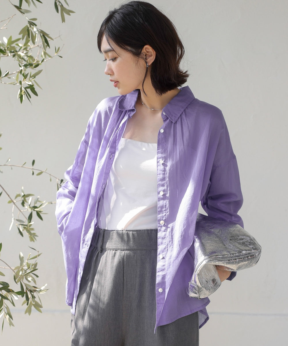 ボイルシンプルシャツ