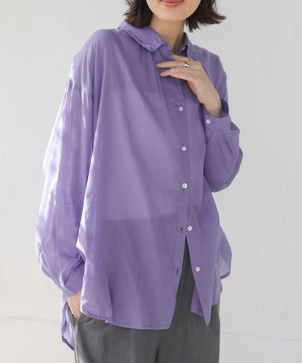 ボイルシンプルシャツ