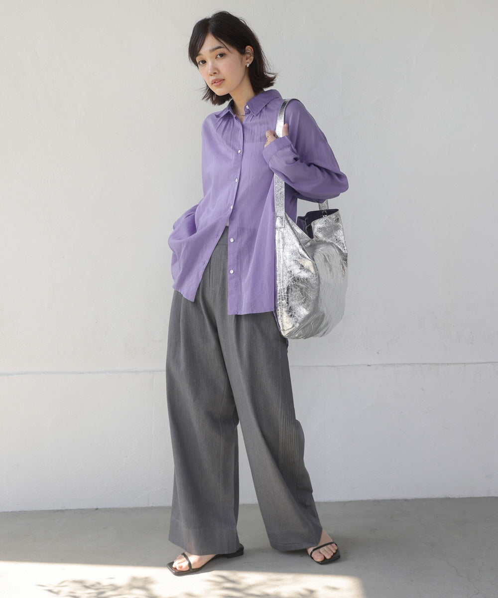 ボイルシンプルシャツ