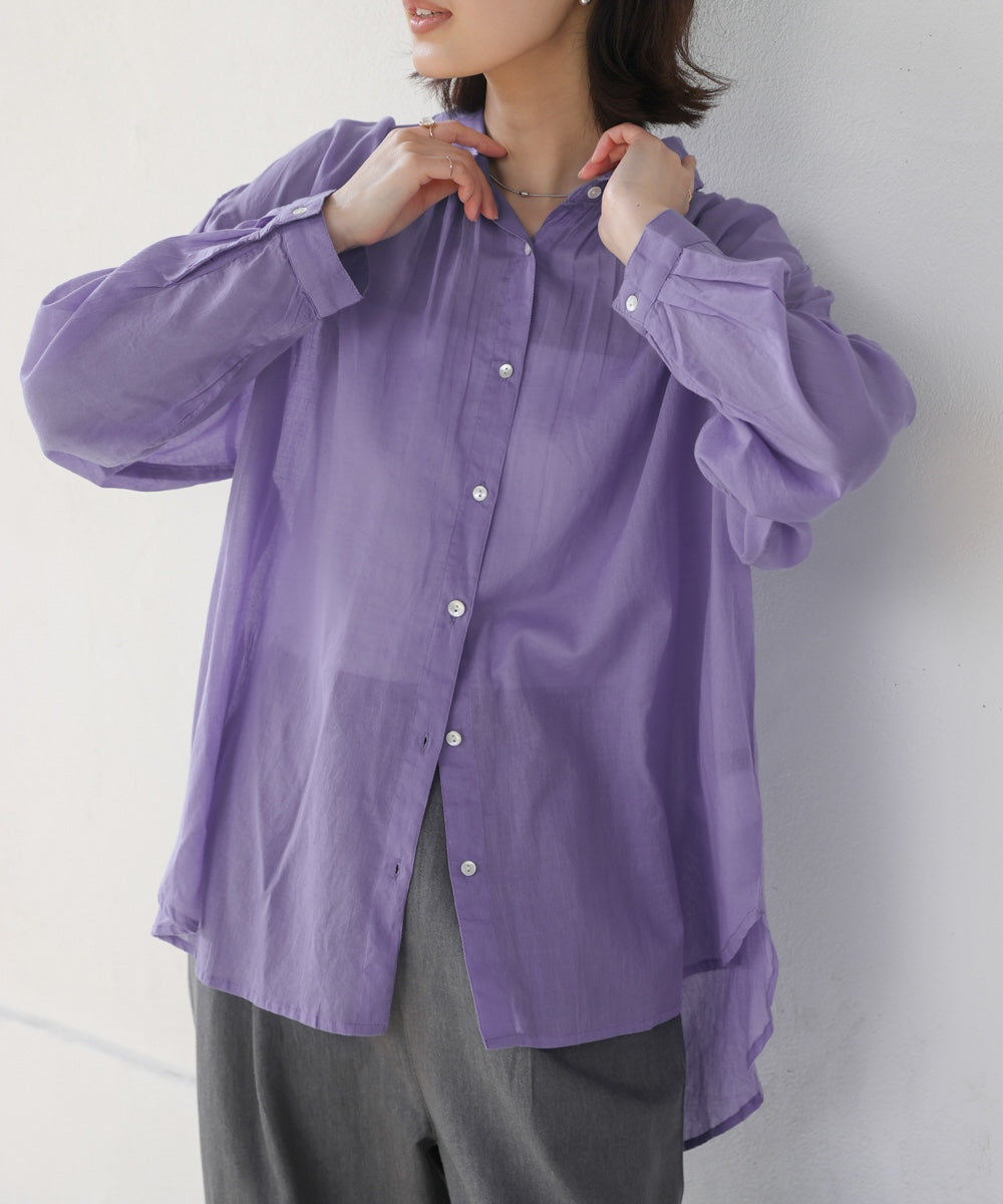 ボイルシンプルシャツ