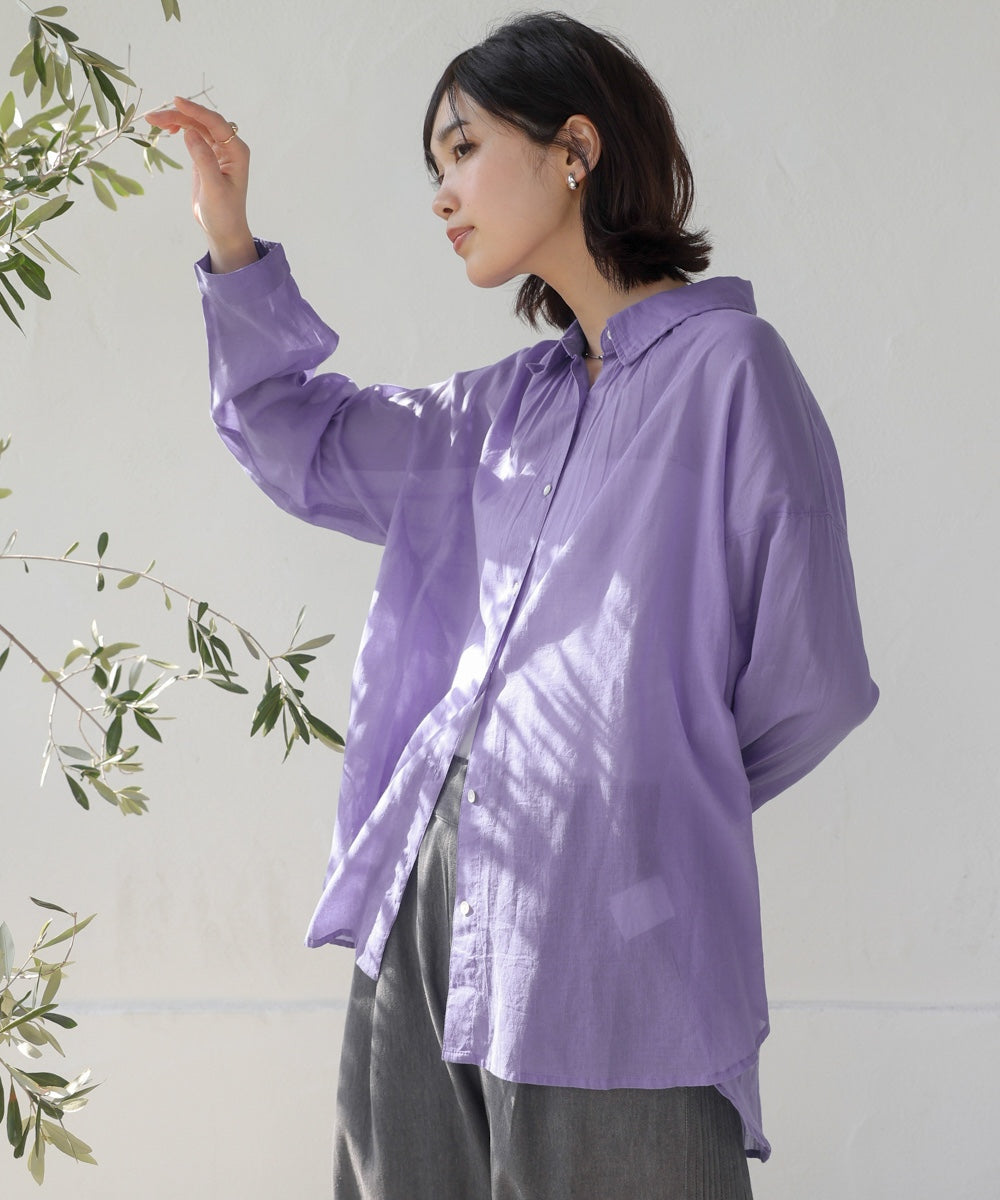 ボイルシンプルシャツ