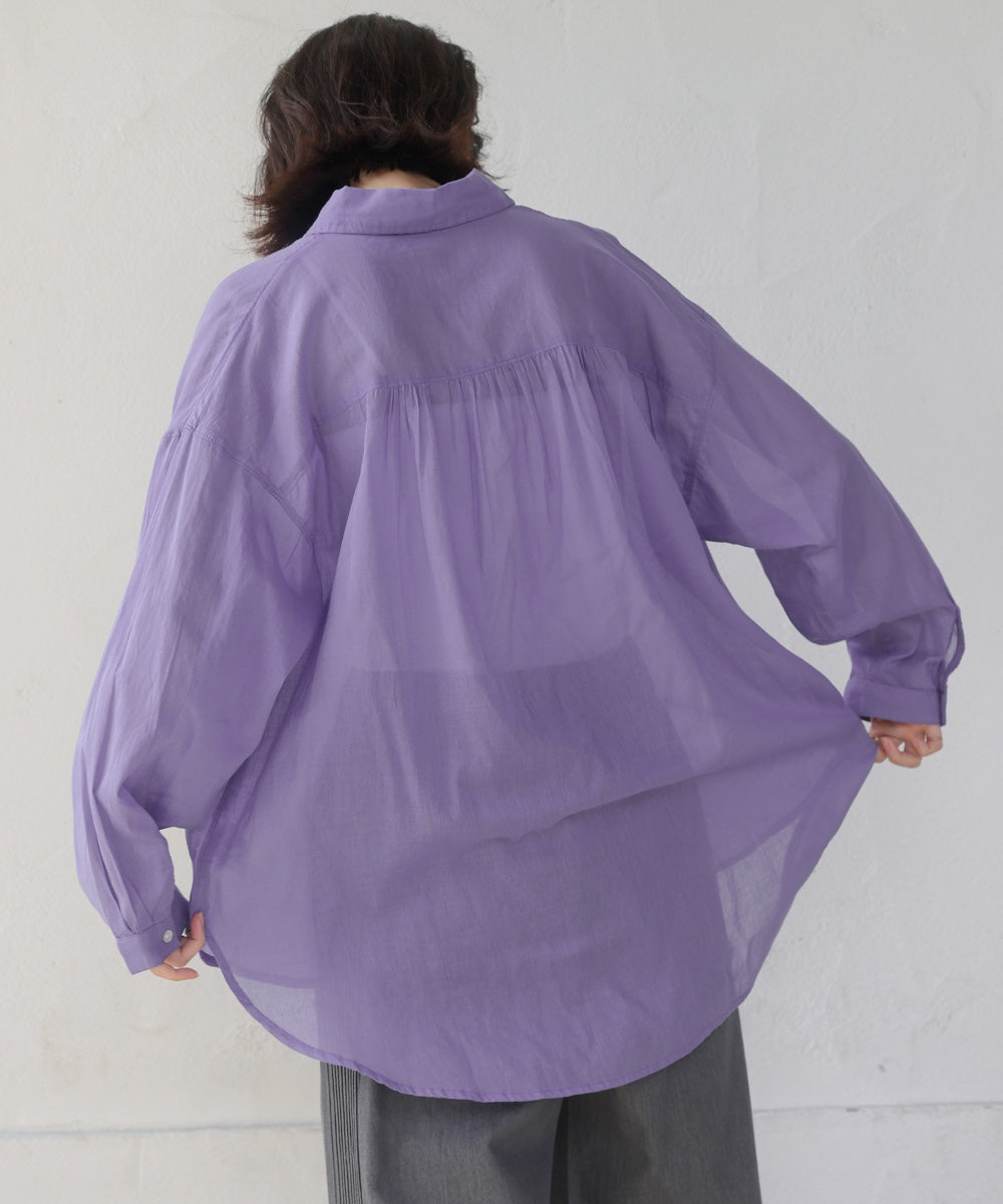 ボイルシンプルシャツ