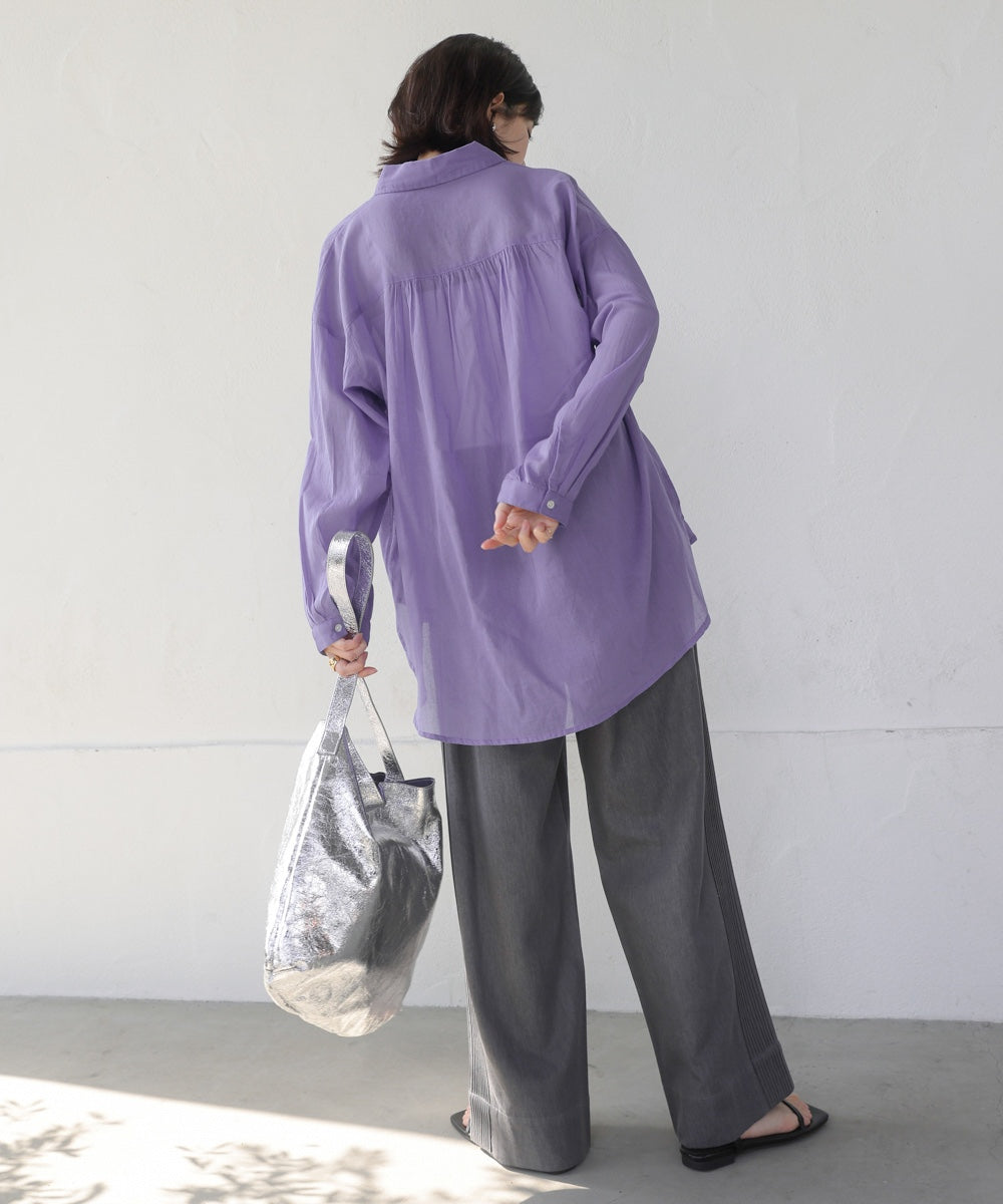 ボイルシンプルシャツ