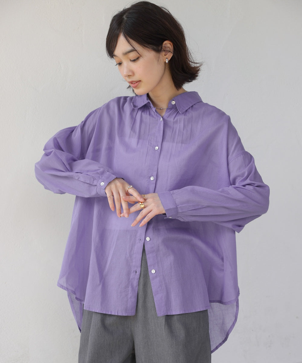 ボイルシンプルシャツ