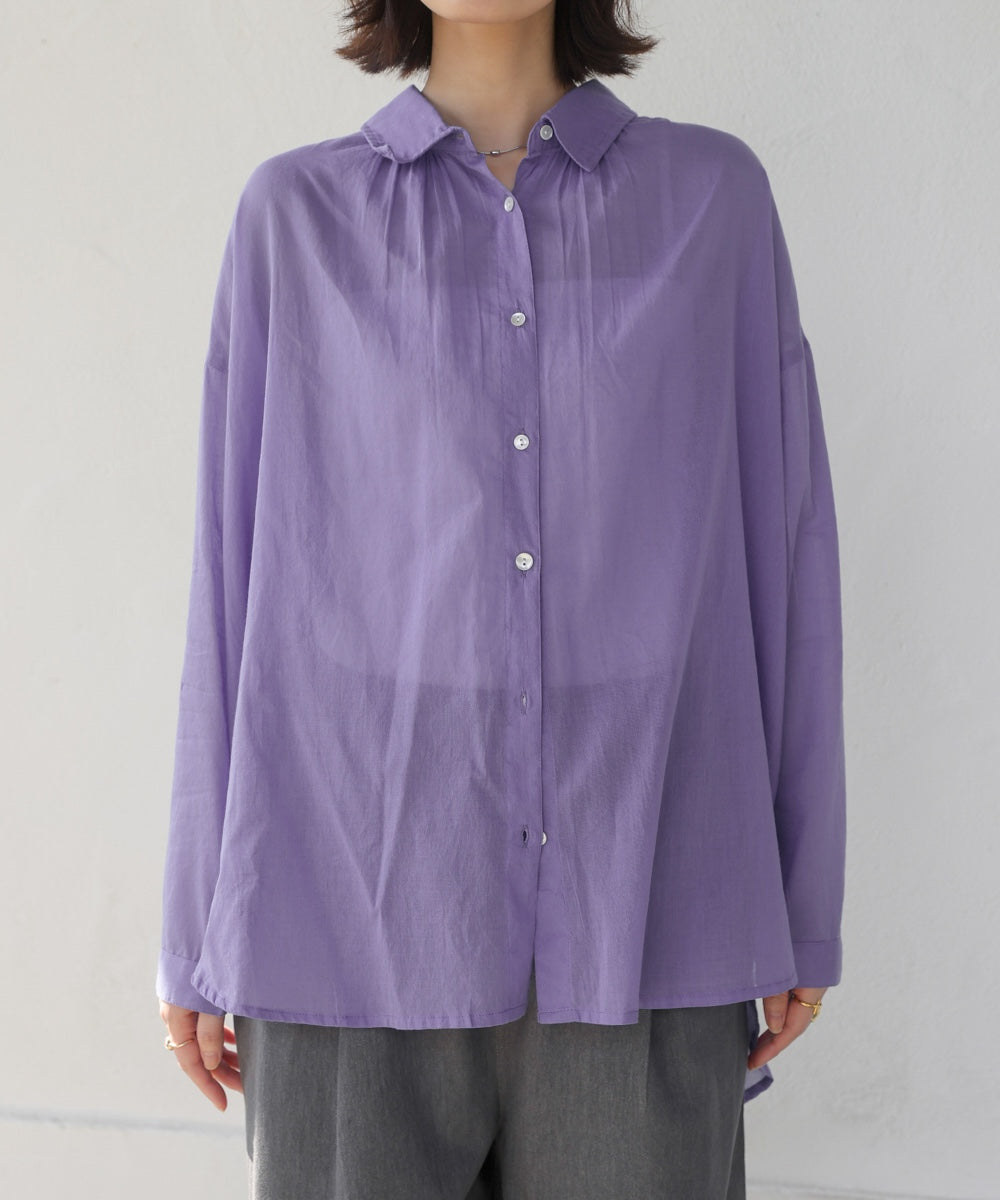 ボイルシンプルシャツ