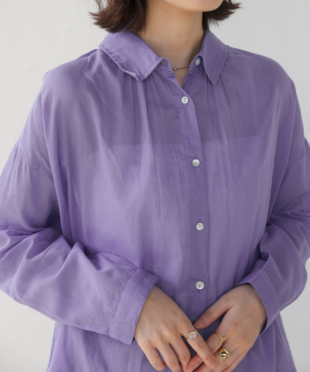 ボイルシンプルシャツ