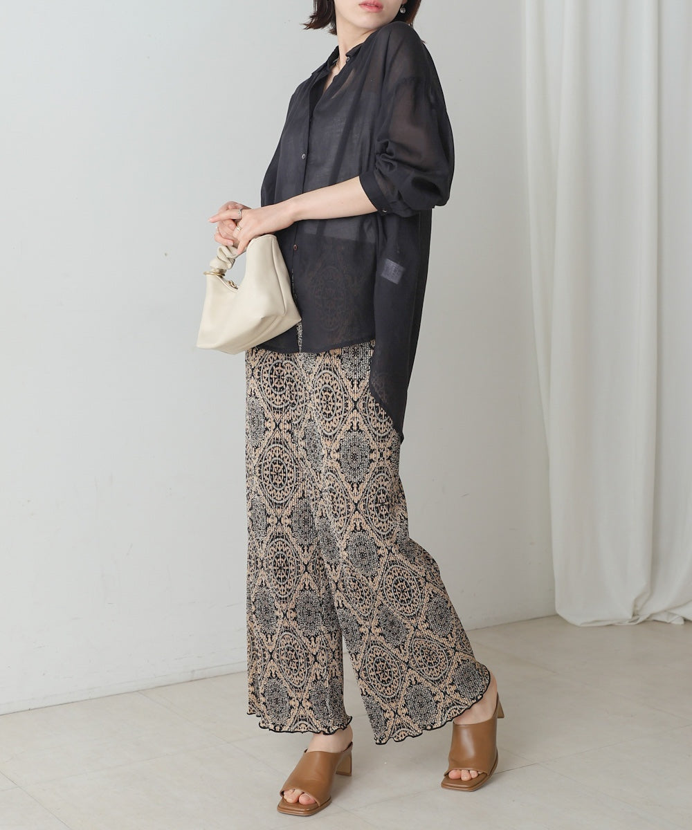 ボイルシンプルシャツ