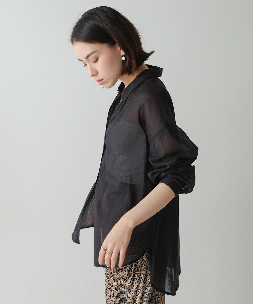 ボイルシンプルシャツ