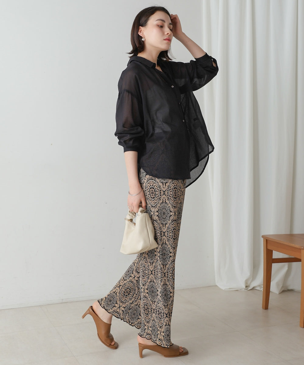 ボイルシンプルシャツ