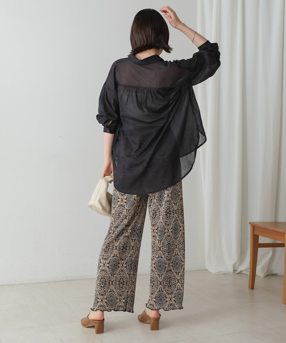 ボイルシンプルシャツ