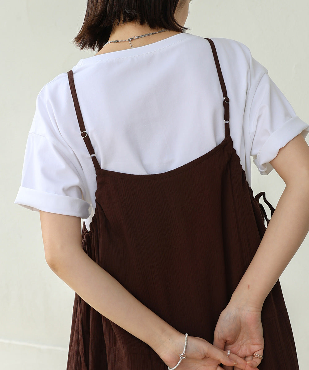 レーヨンクレープキャミワンピース