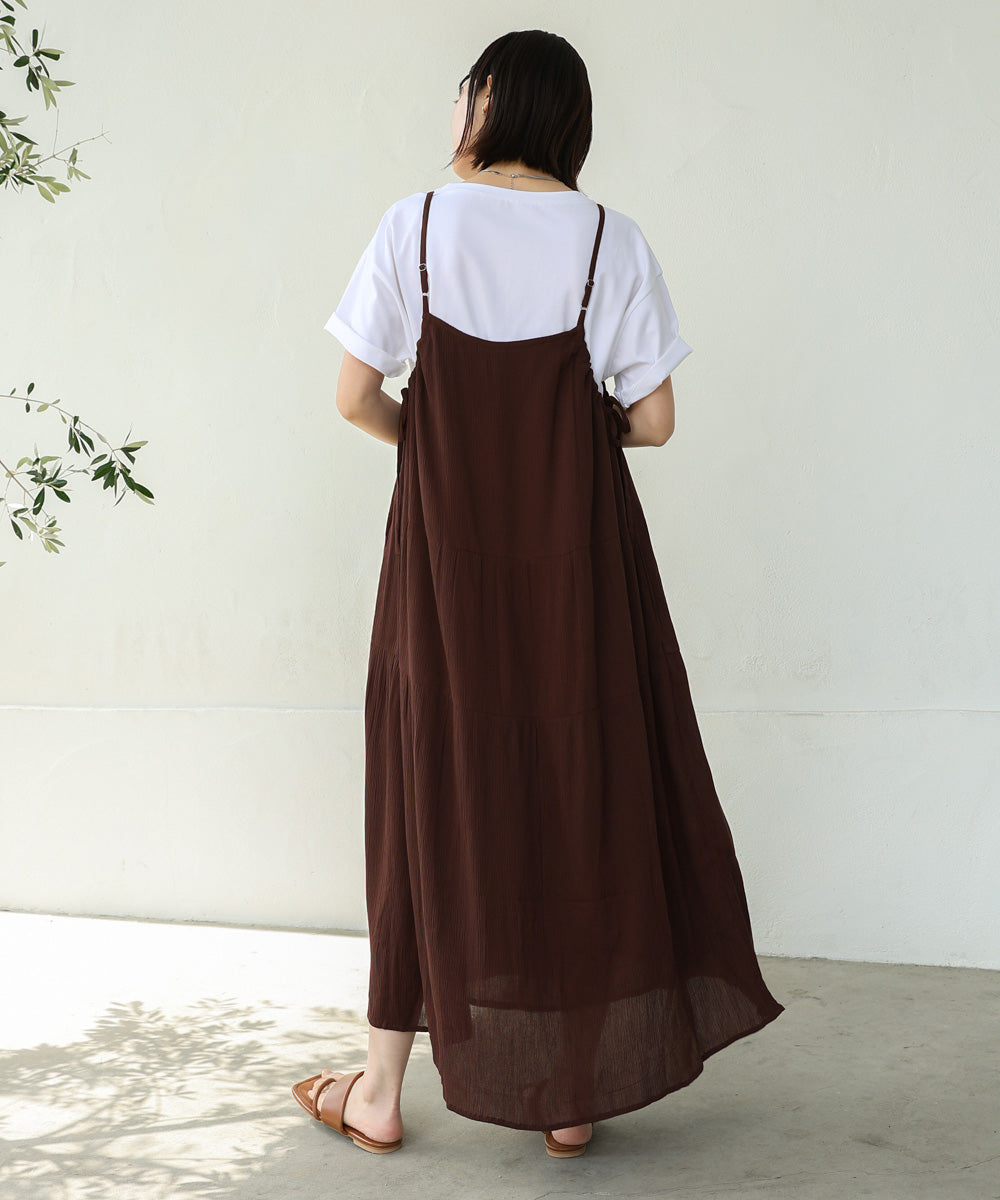 レーヨンクレープキャミワンピース