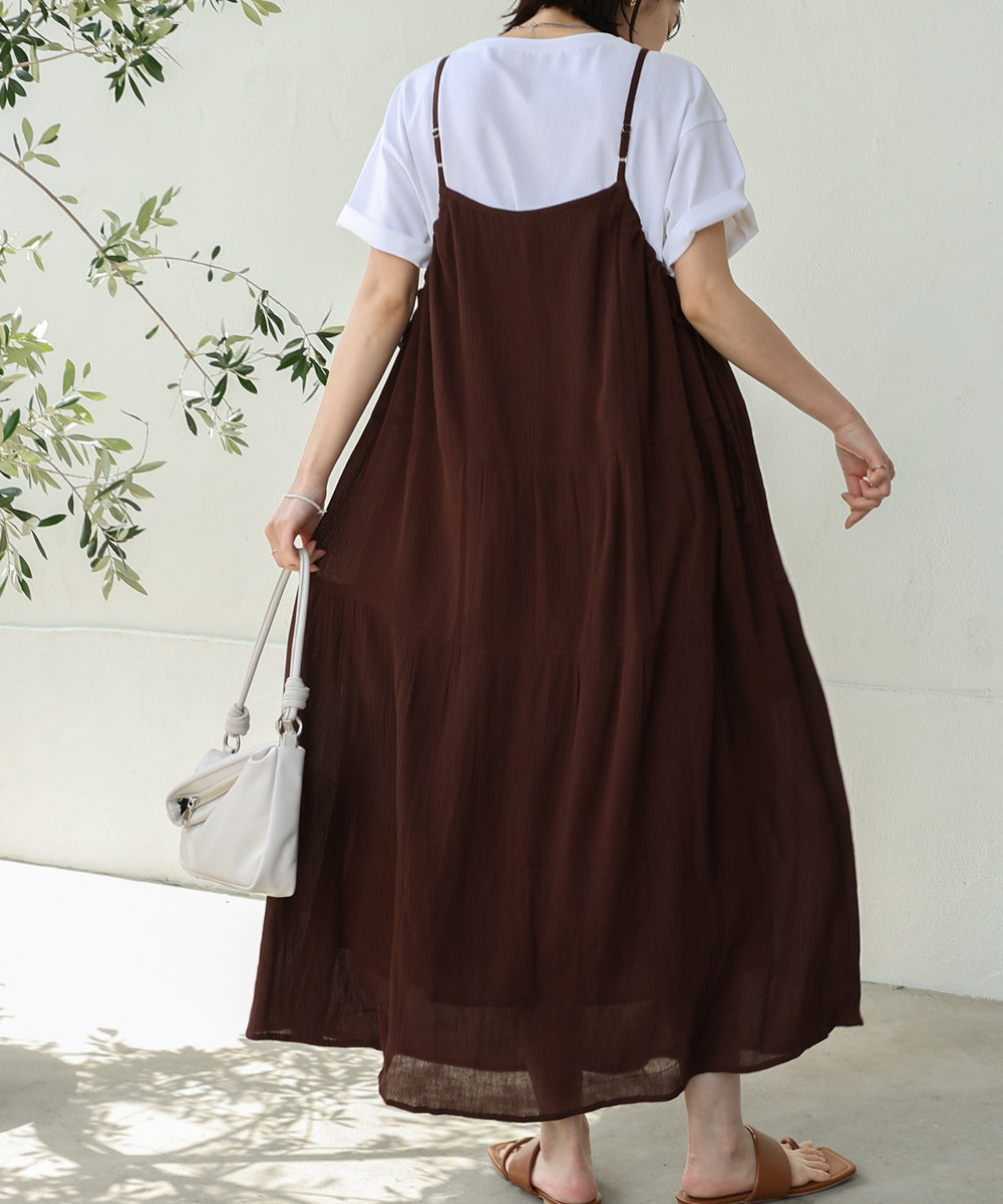 レーヨンクレープキャミワンピース