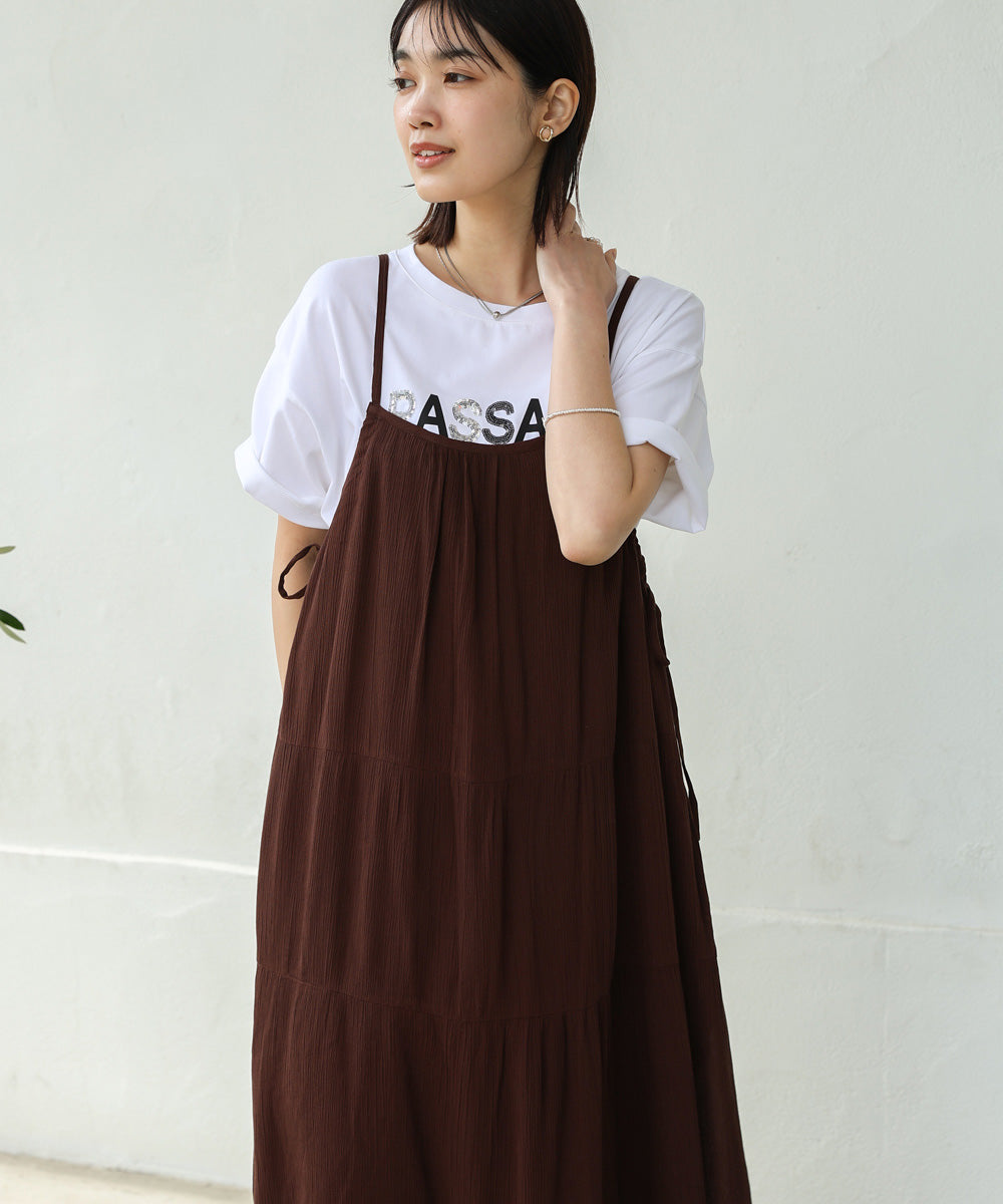 レーヨンクレープキャミワンピース