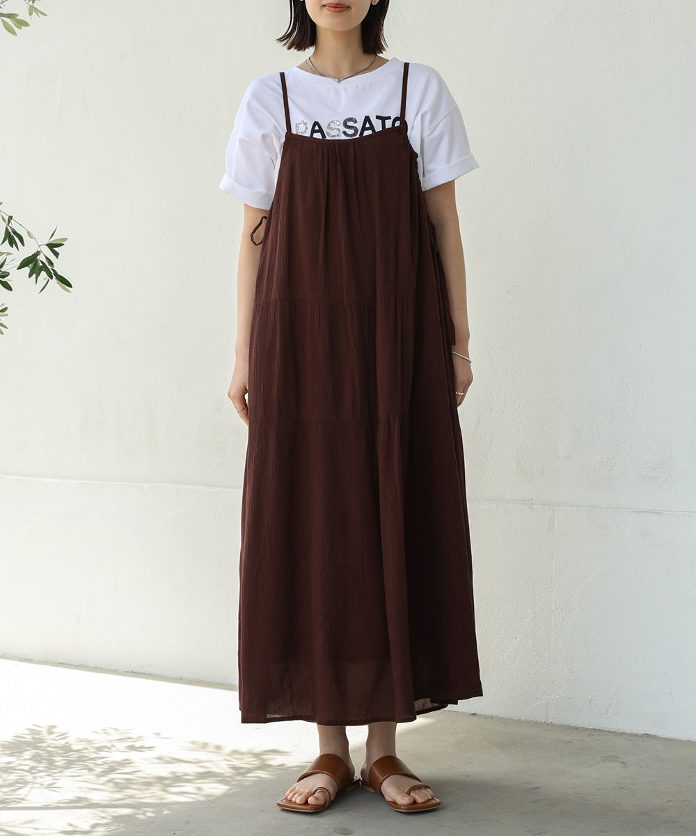 レーヨンクレープキャミワンピース