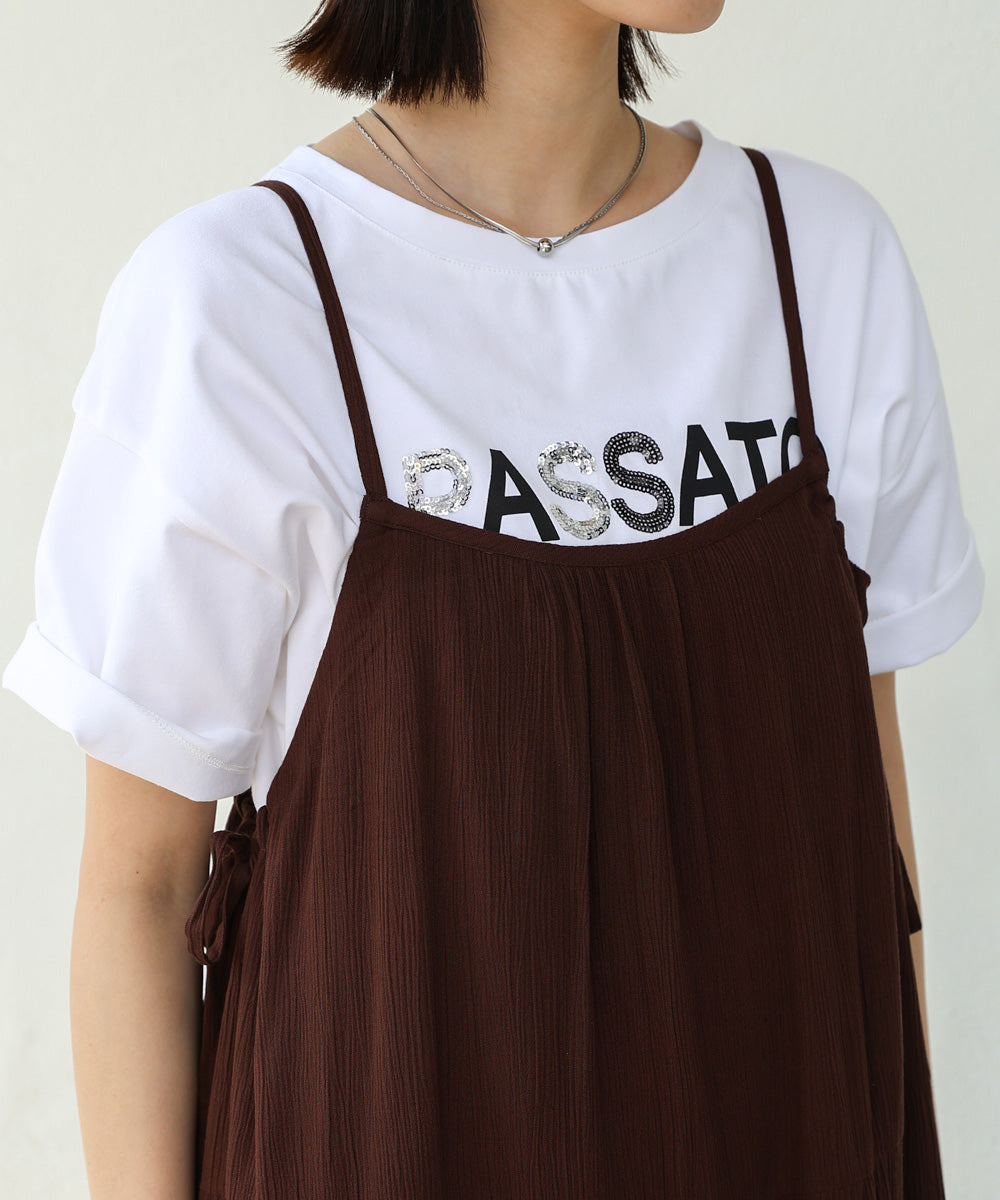 レーヨンクレープキャミワンピース