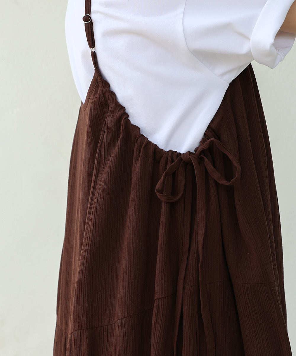 レーヨンクレープキャミワンピース