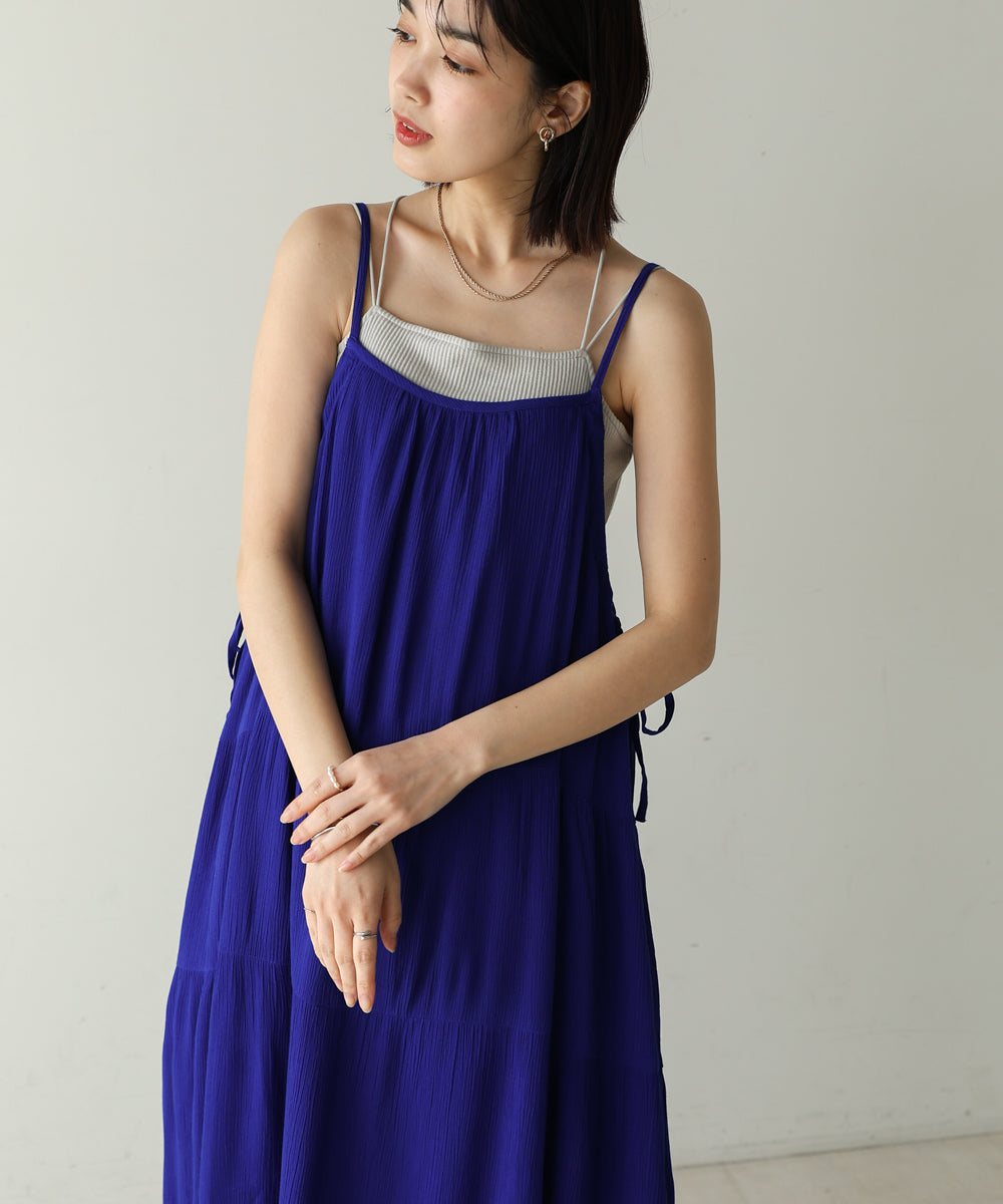 レーヨンクレープキャミワンピース